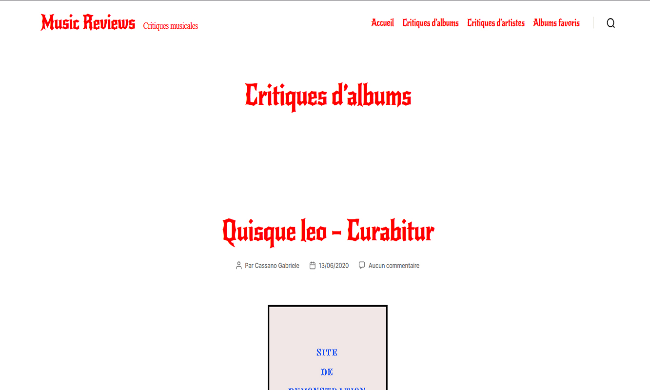 Music reviews