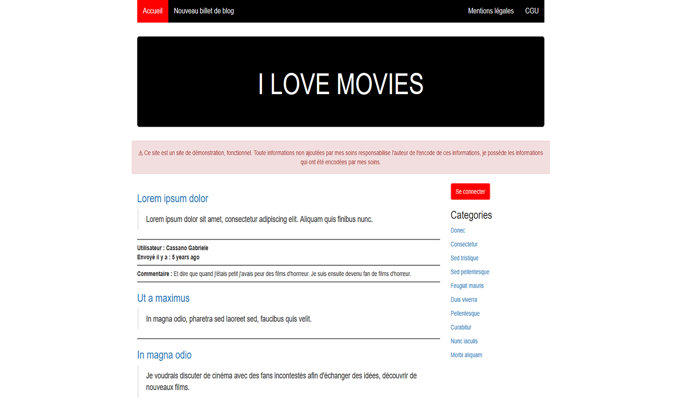 I love movies