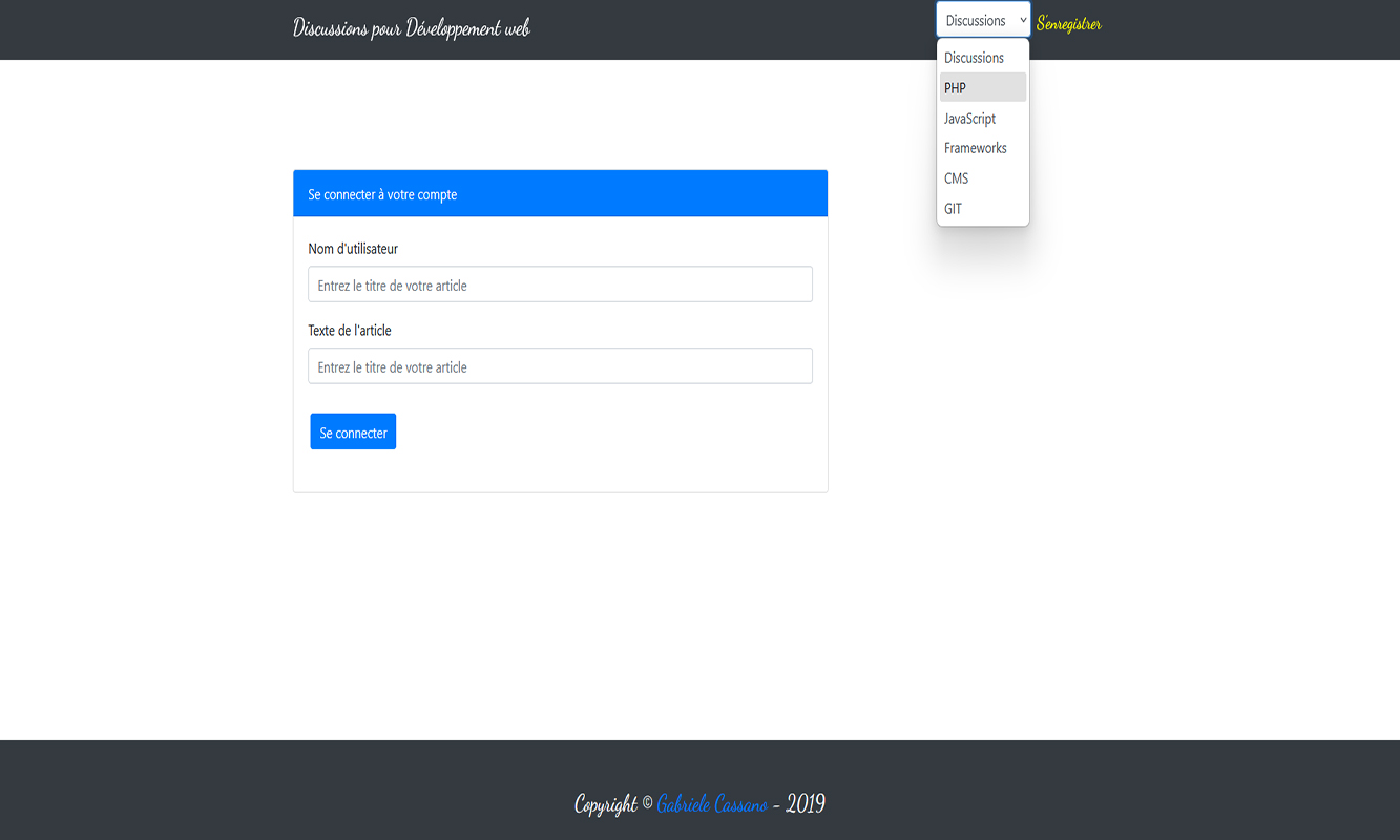 Discussions web